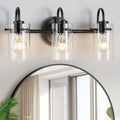 Matte Black Bathroom Wall Light Fixture