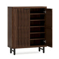 6-Tier Shoe Cabinet with Louvered Doors,