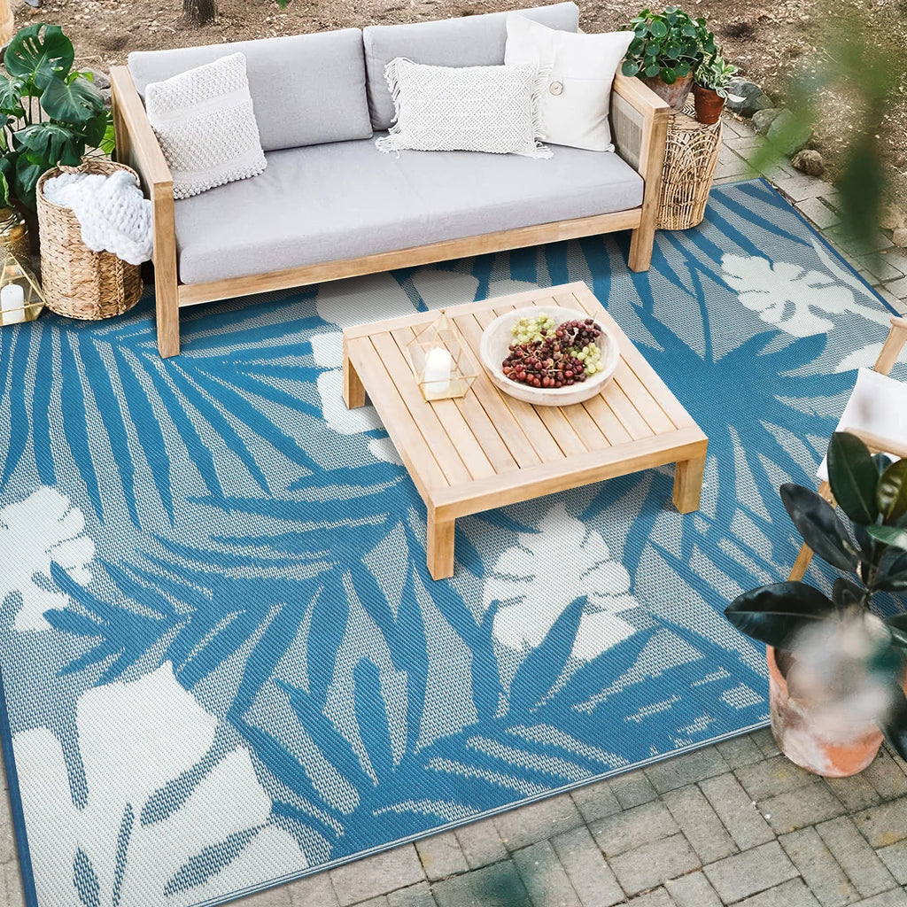 9‘x12' Outdoor Rug Waterproof  Rug Patio Rug Indoor Outdoor