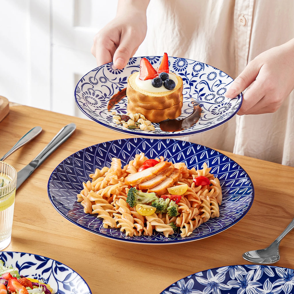 Blue and White Porcelain Tableware Set