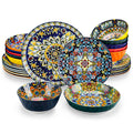 Bohemian Style Ceramic Stoneware Dinnerware Set