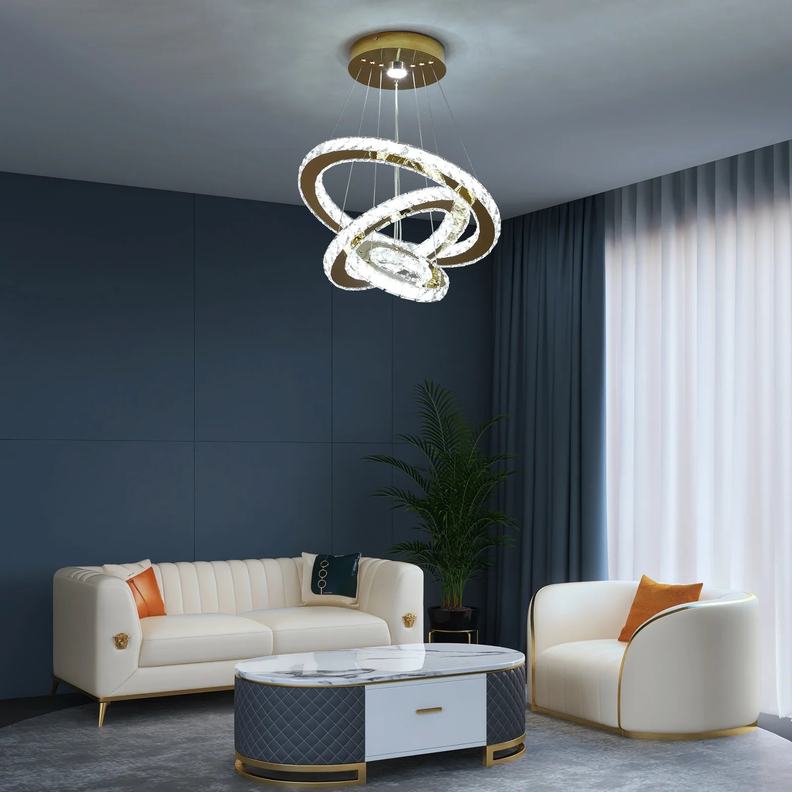 French luxury crystal chandelier For  living room
