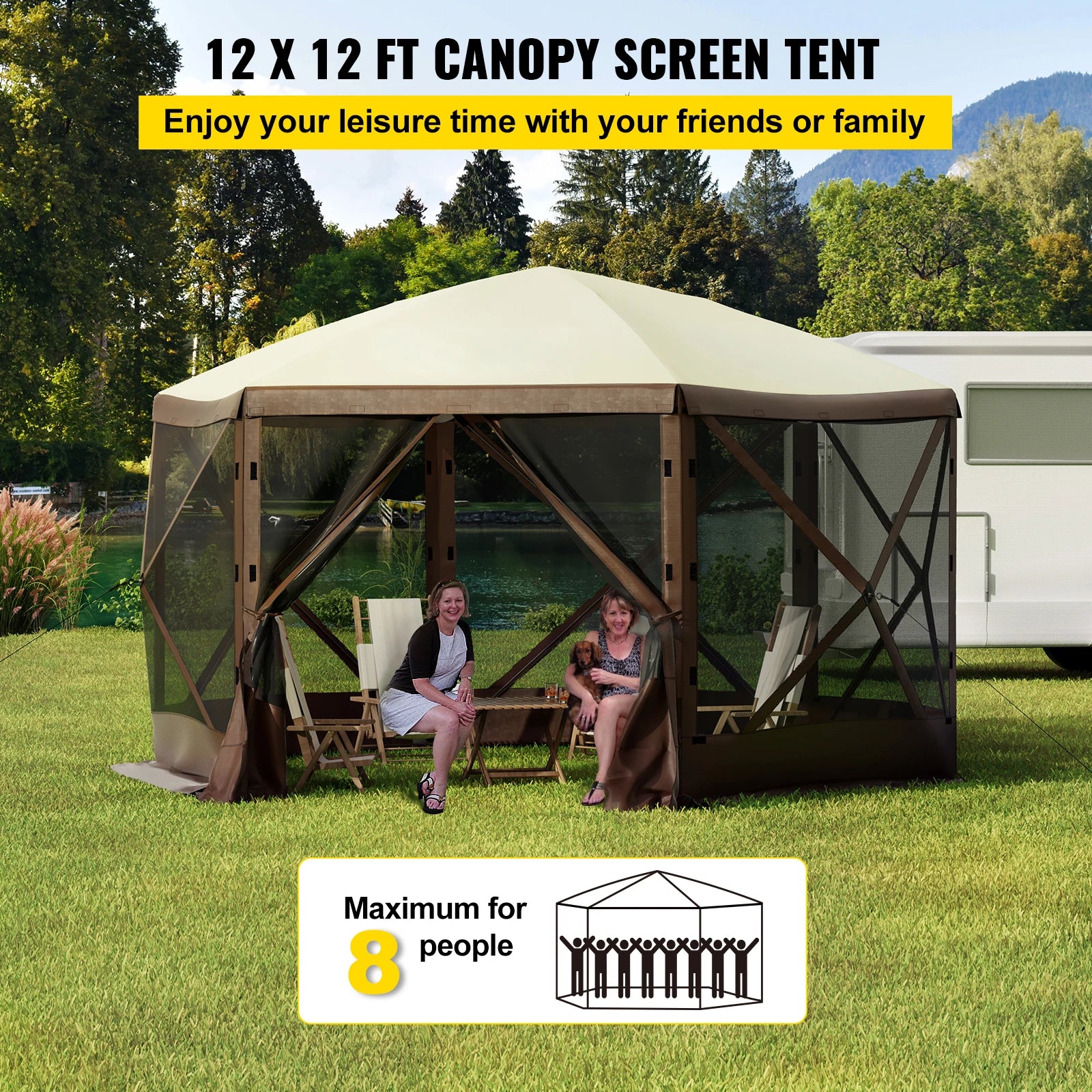 Pop-up Camping Gazebo Canopy Shelter