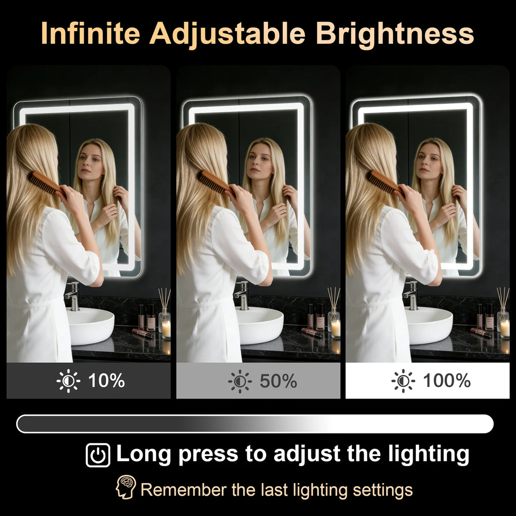 LED Bathroom Mirror Vanity Mirrors with Back lit Lights