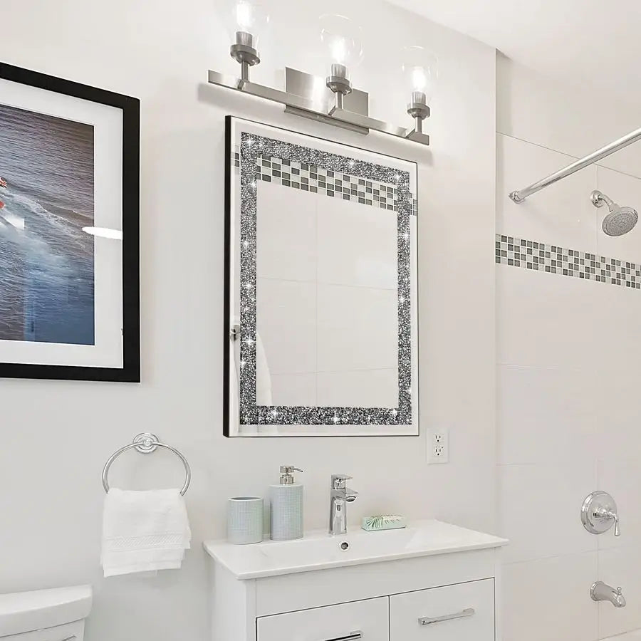 Crystal Crush Diamond,Rectangular Mirror 16x20