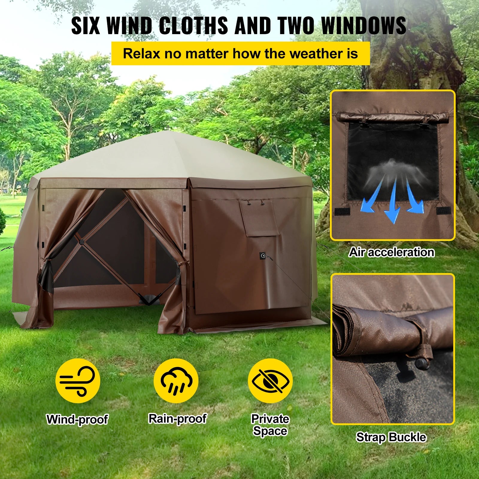 Pop-up Camping Gazebo Canopy Shelter
