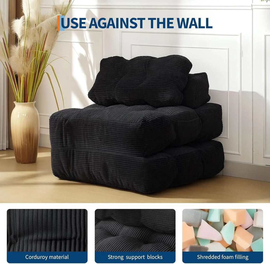 3-in-1  34" Folding Sofa Bed