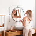 Large Round Vanity  Mirror