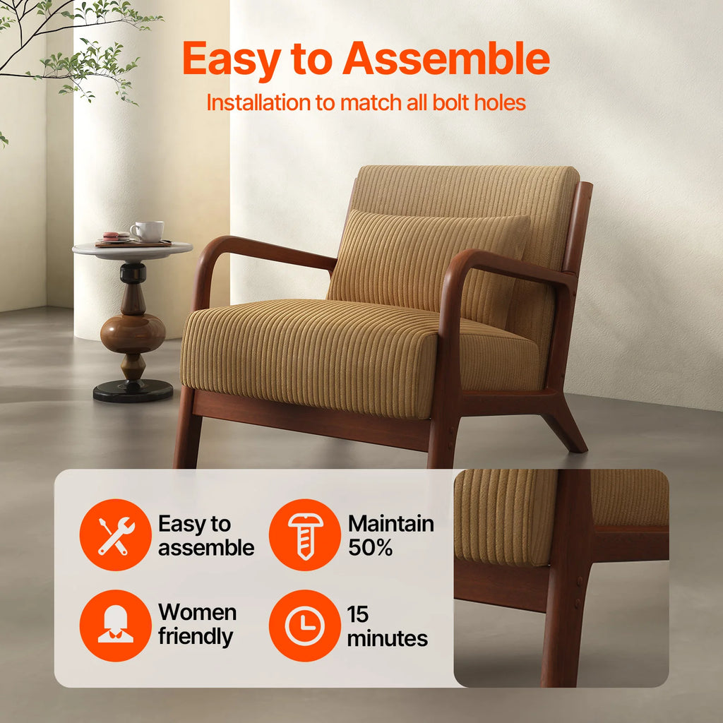 Mid Century Modern Accent Chair,