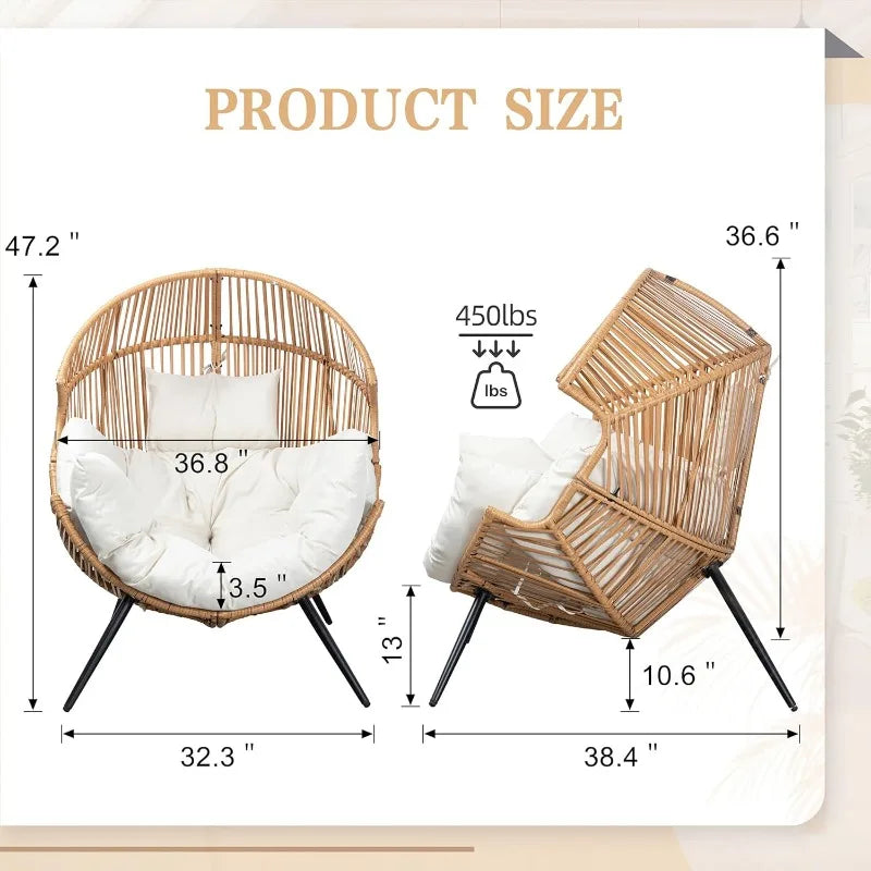 Outdoor Wicker Egg Chair For the Patio