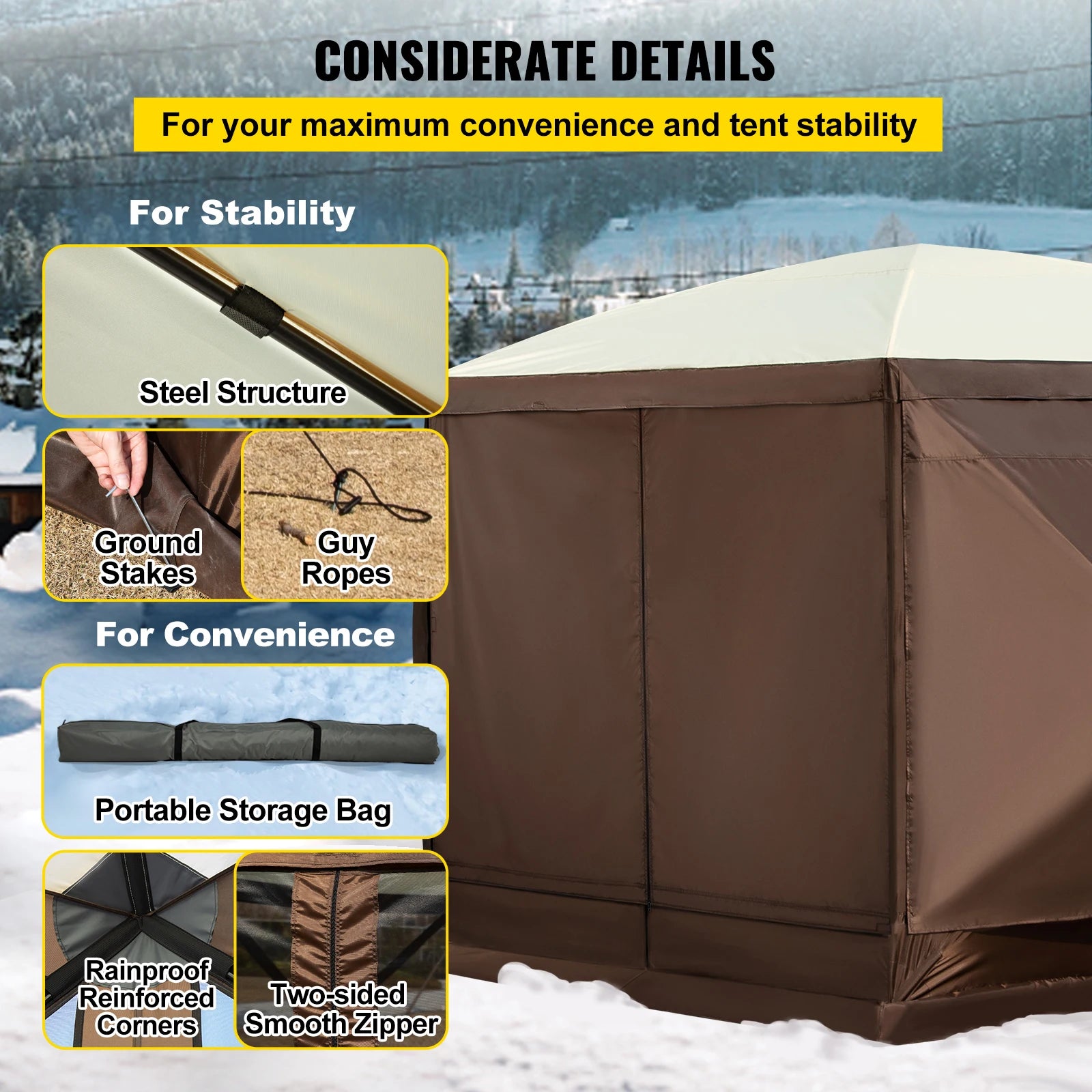 Pop-up Camping Gazebo Canopy Shelter