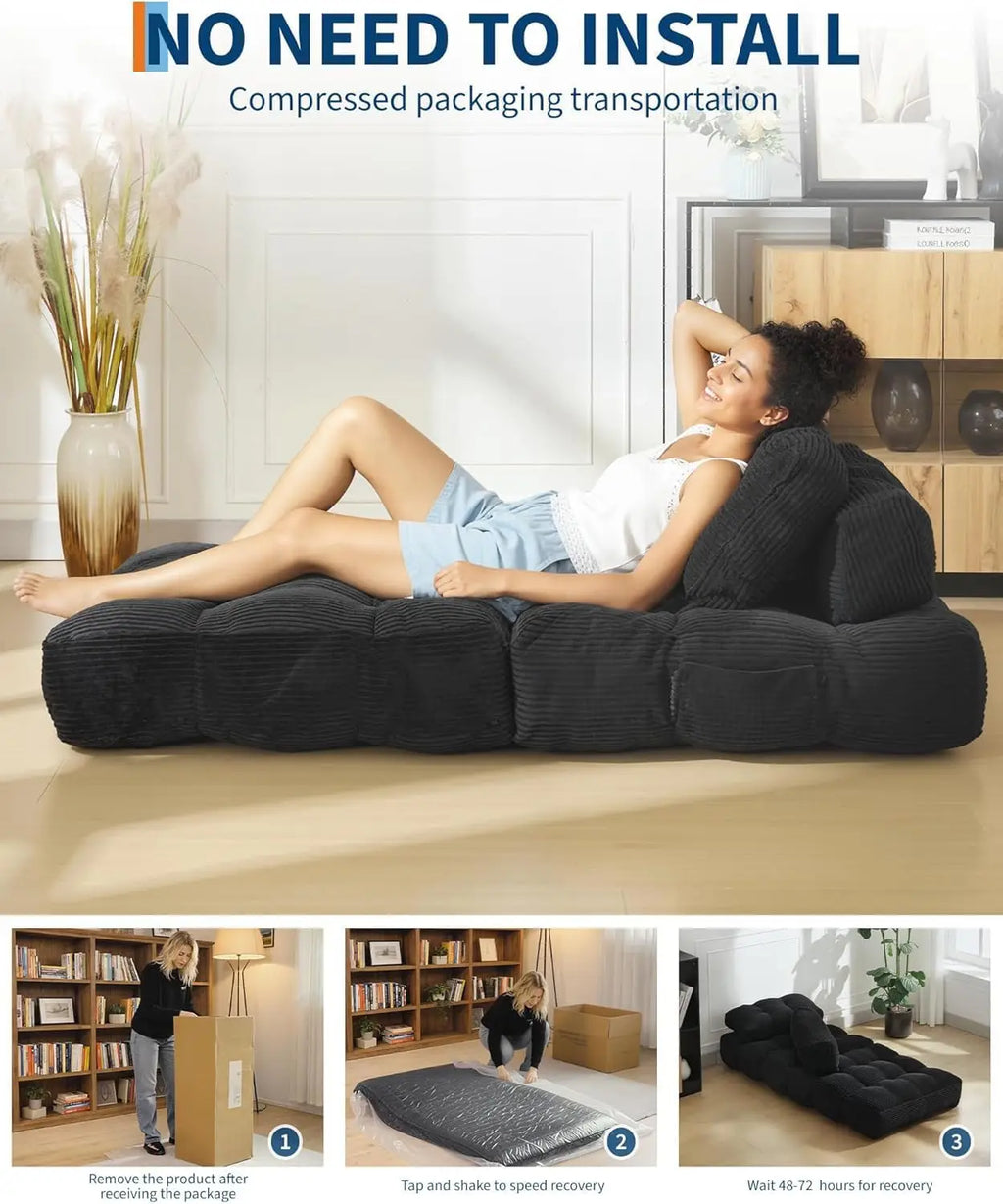 3-in-1  34" Folding Sofa Bed