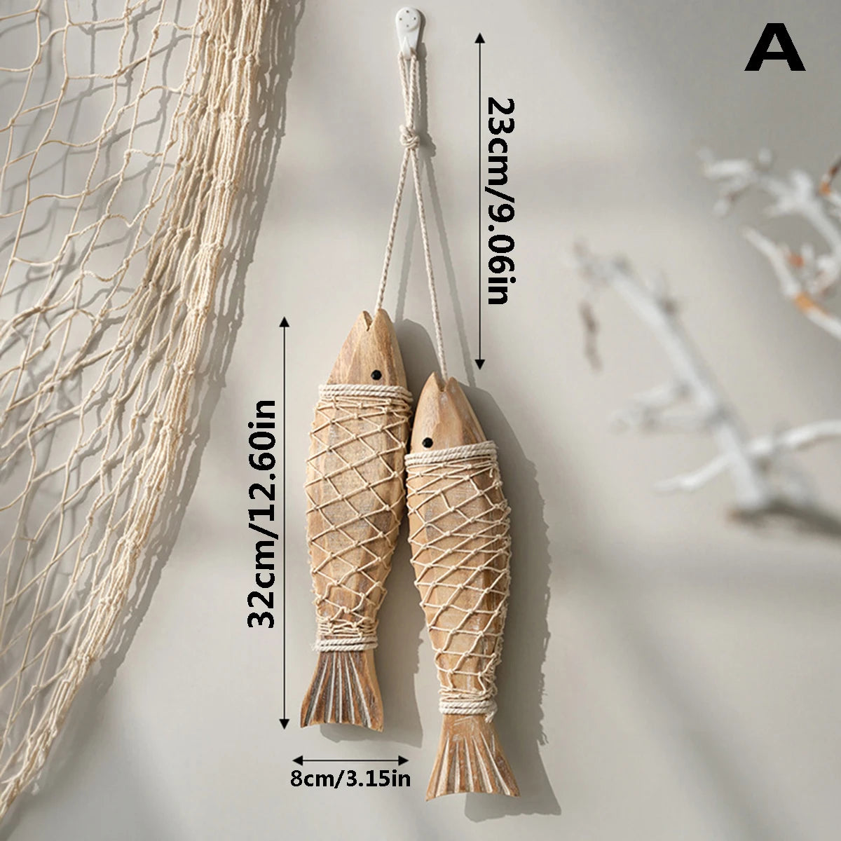 Mediterranean Woodfish wall hanging