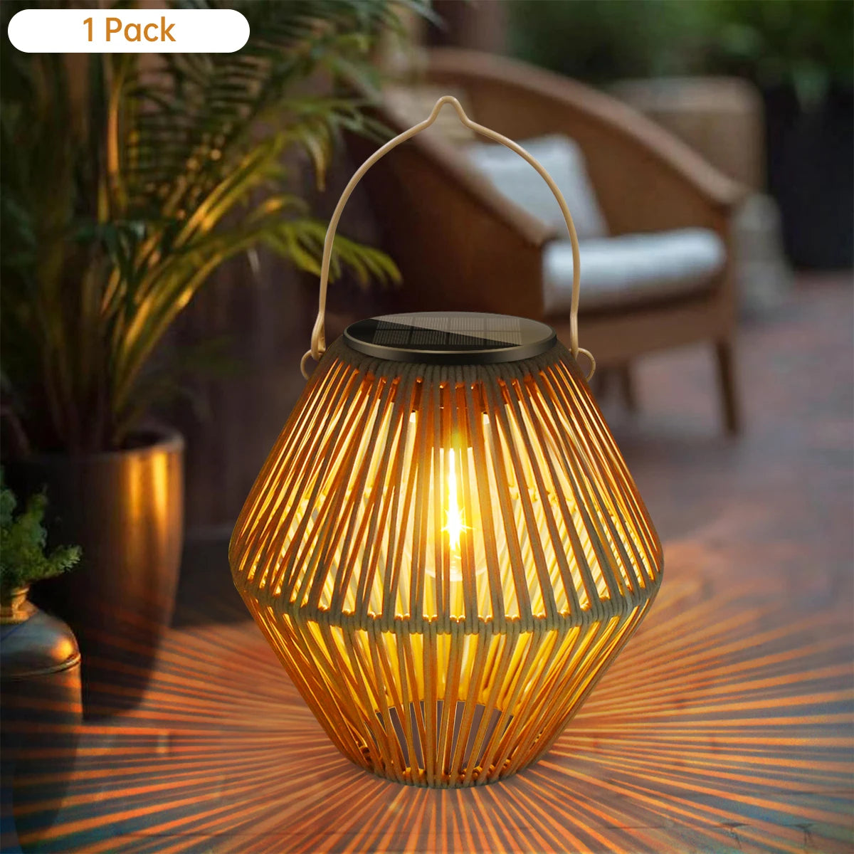 Waterproof Outdoor Solar Lantern  For The Patio