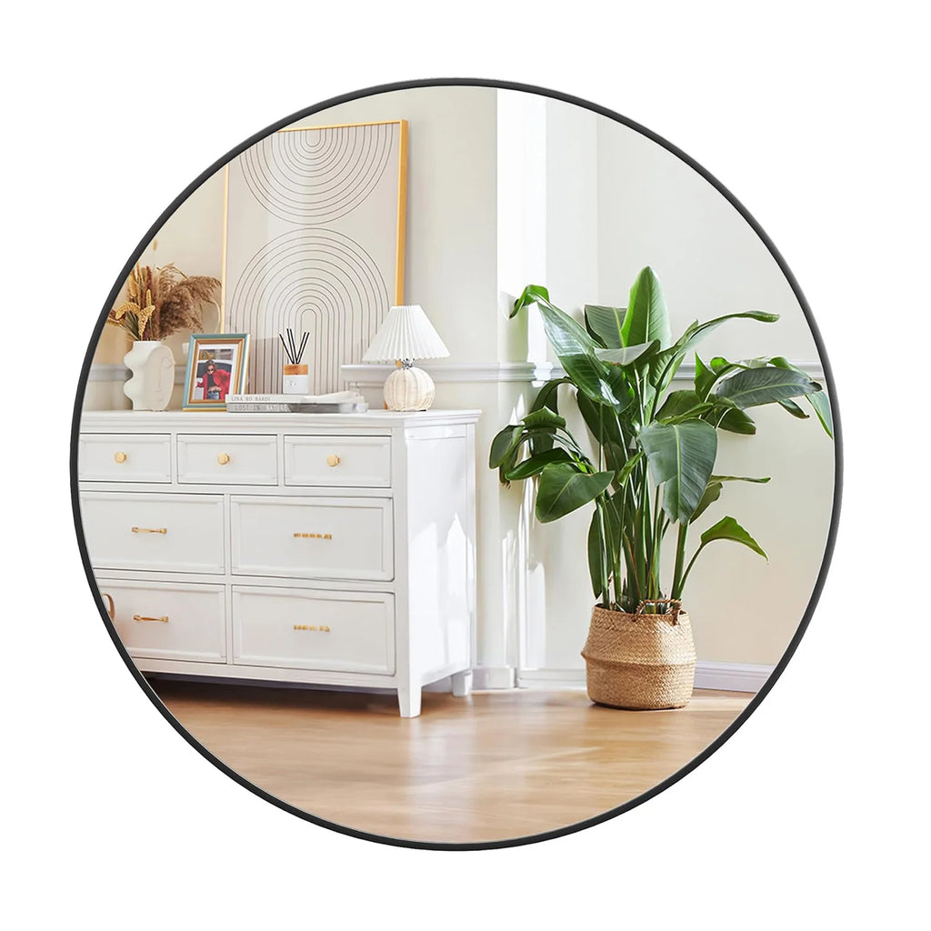Round Metal Frame  Wall Mirror For Bathroom