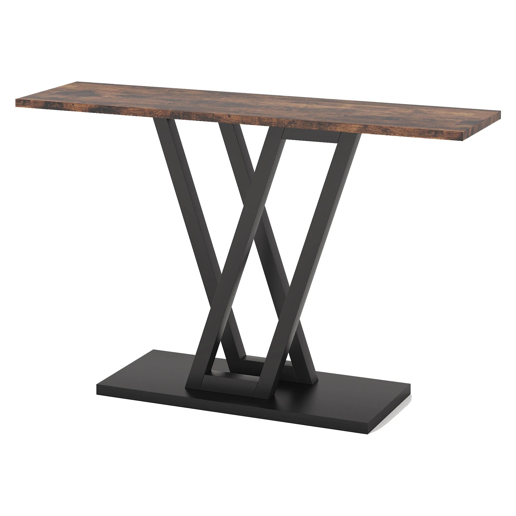 43 Inch Industrial Entryway Console Table