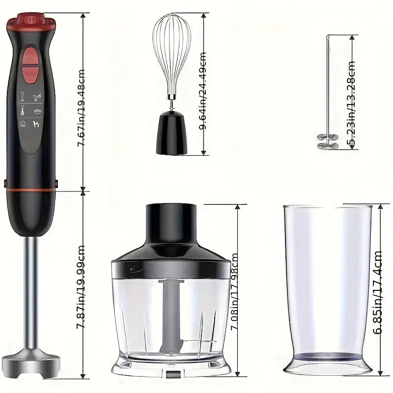 5 piece..12 speed Immersion Hand Blender