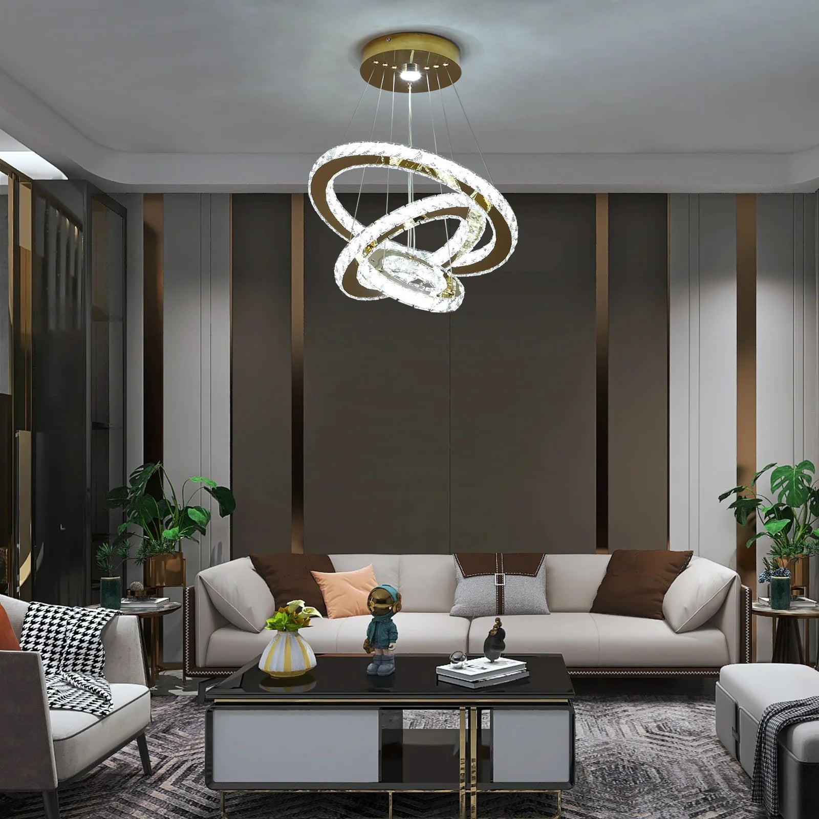 French luxury crystal chandelier For  living room