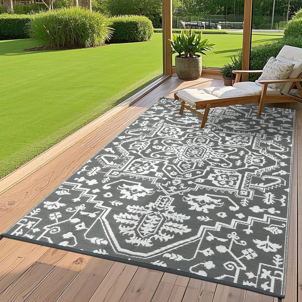 Waterproof Outdoor Area Rug Stain-Resistant