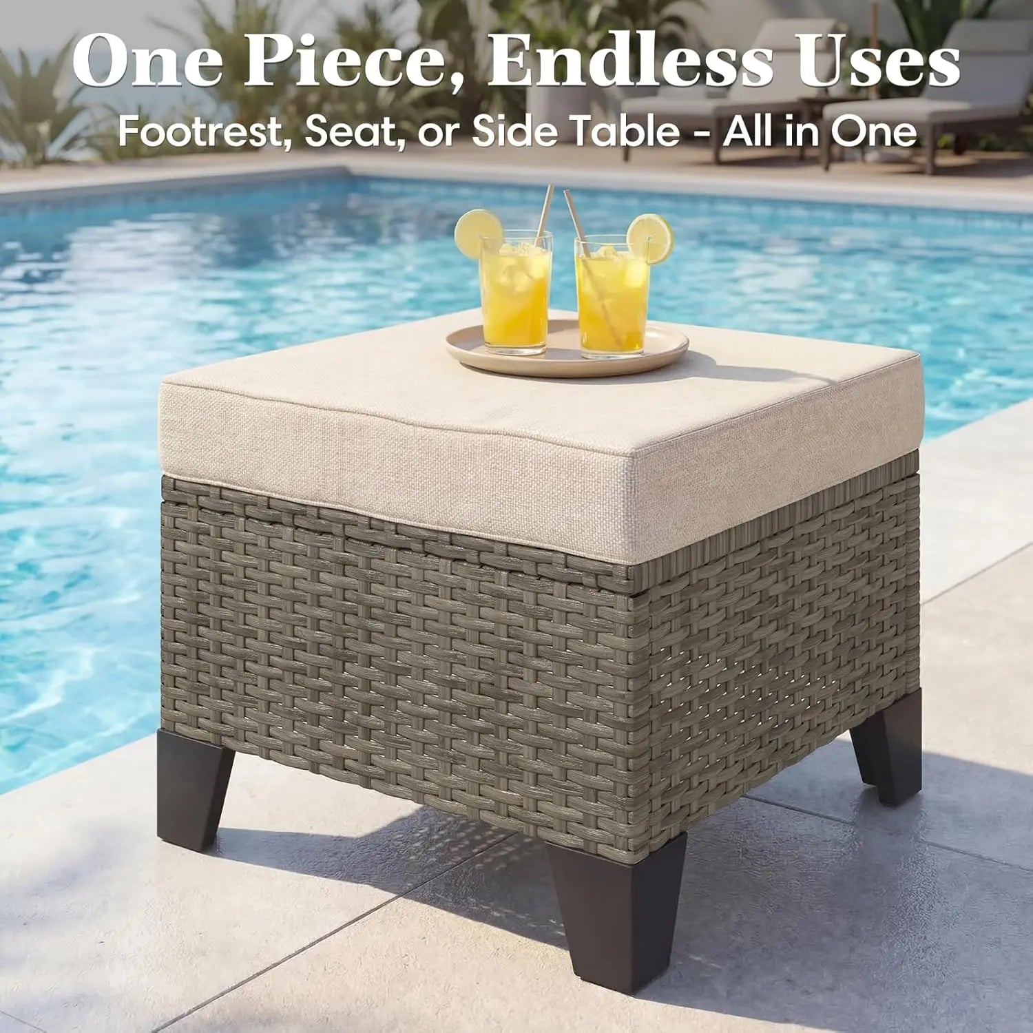 7 Piece Wicker Patio  Set