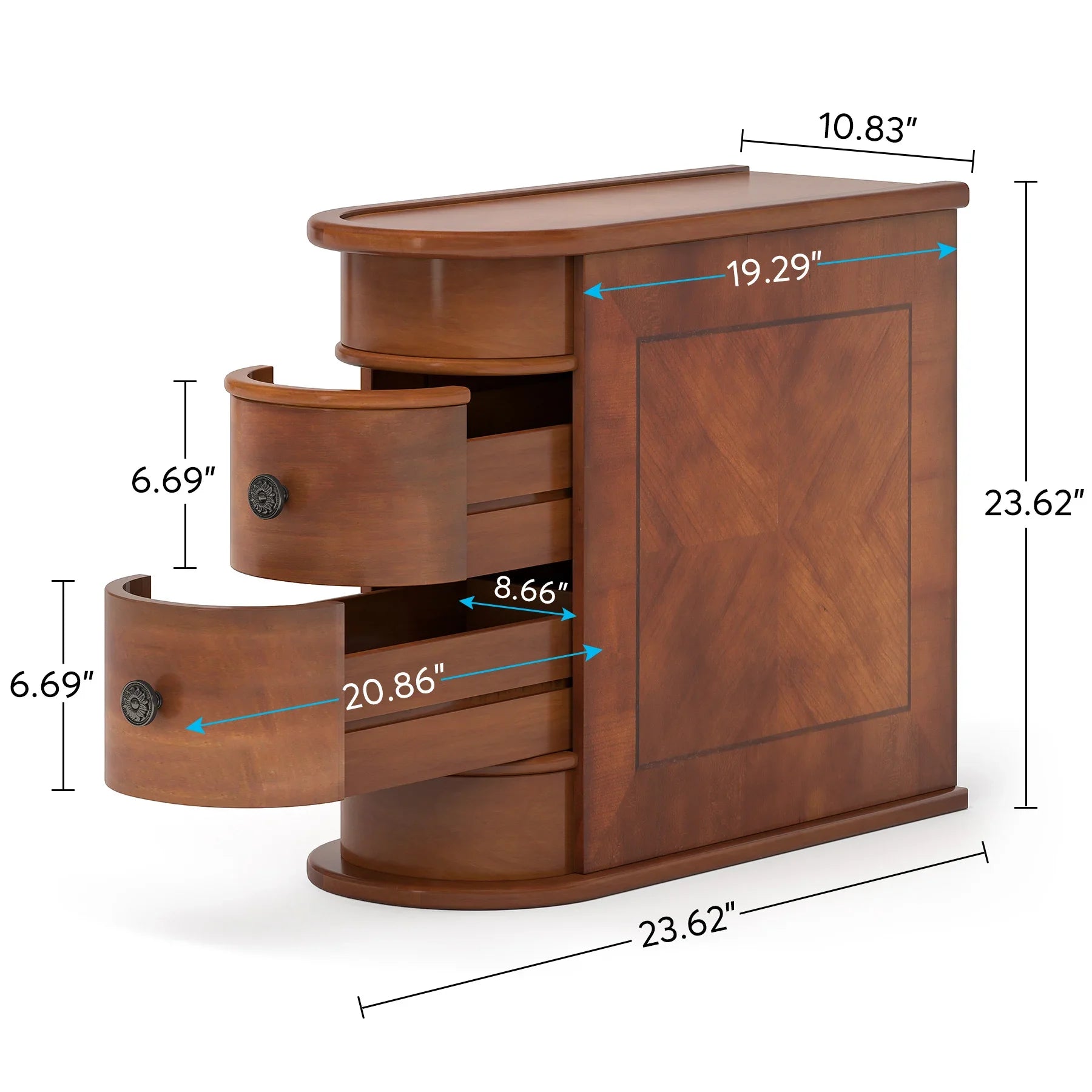 Bedroom Side Table Nightstand with Drawer