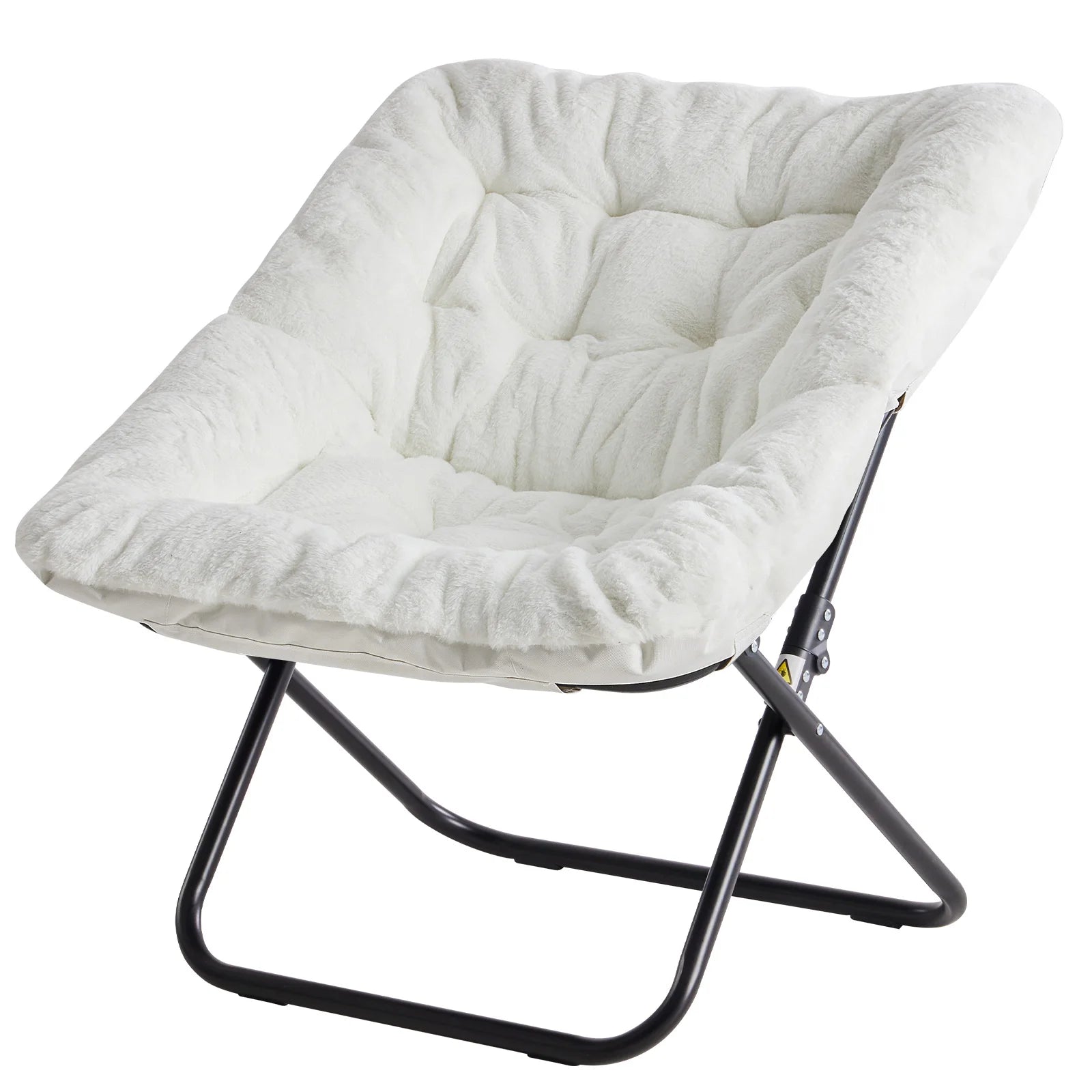 Soft Faux Fur Large Size Folding Lounge Chair