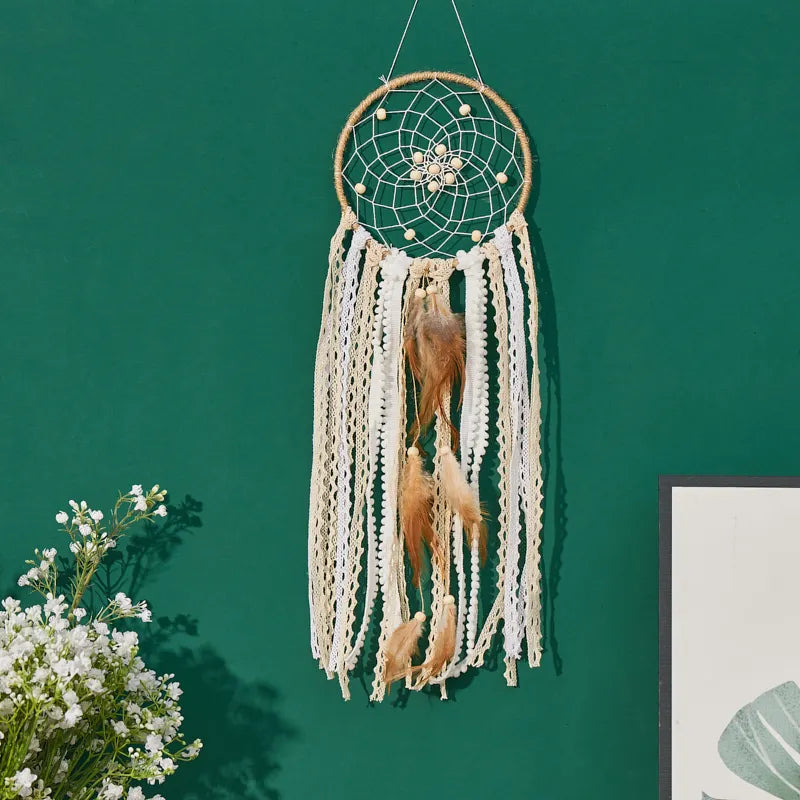 5-piece large Dream Catcher, handcrafted
