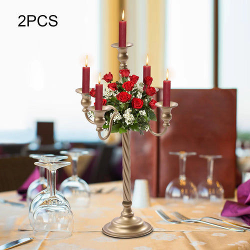 20 Inch Tall  Gold Candelabra Centerpiece,