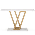 43 Inch Industrial Entryway Console Table