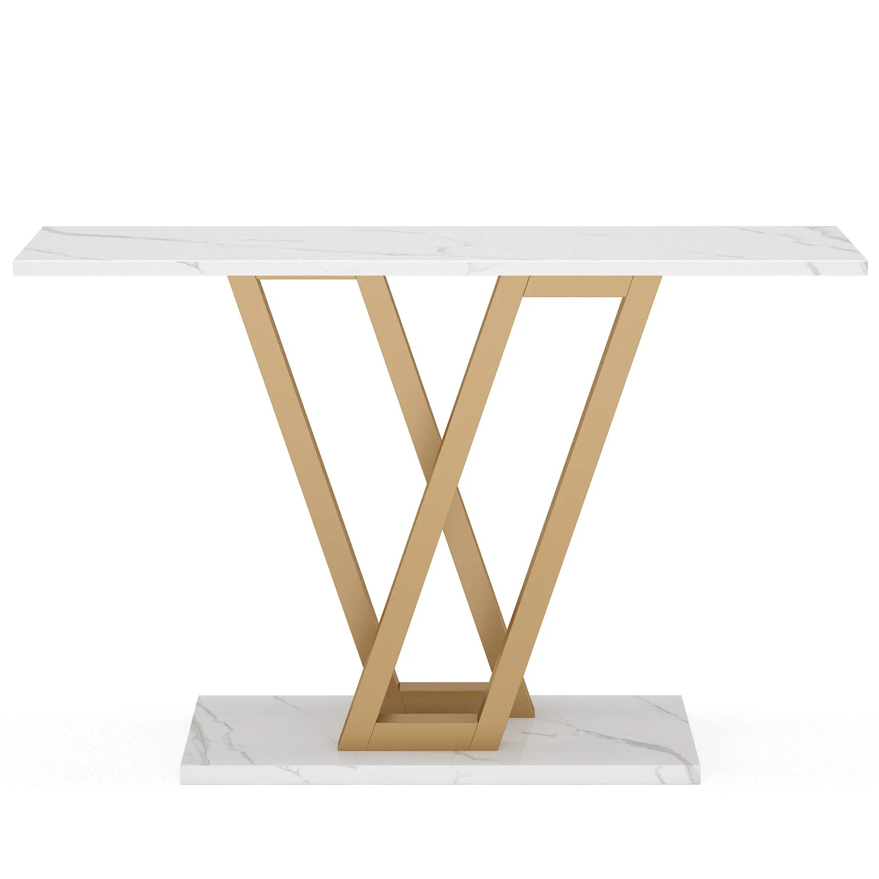 43 Inch Industrial Entryway Console Table