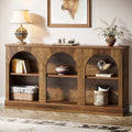 3 Tier Farmhouse Console Table, 63-Inch Long