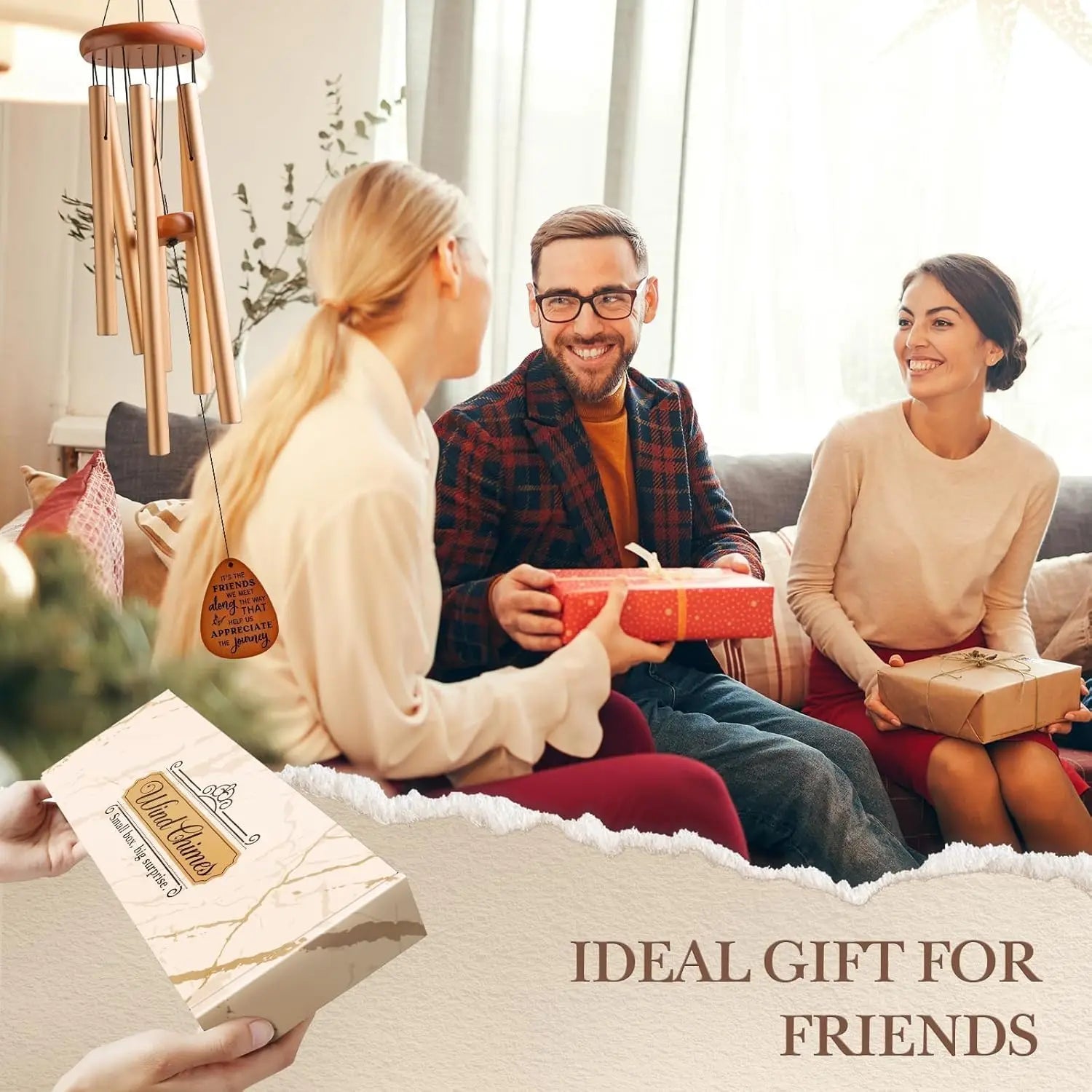 Friendship Wind Chime For Outdoor Decor