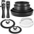 10 piece  nonstick Induction Cookware Set with Removable Handles,