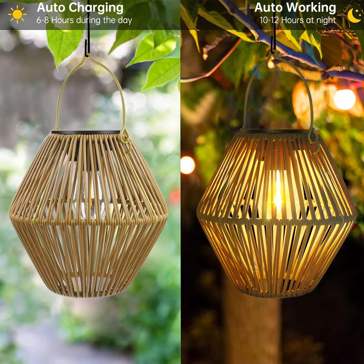 Waterproof Outdoor Solar Lantern  For The Patio
