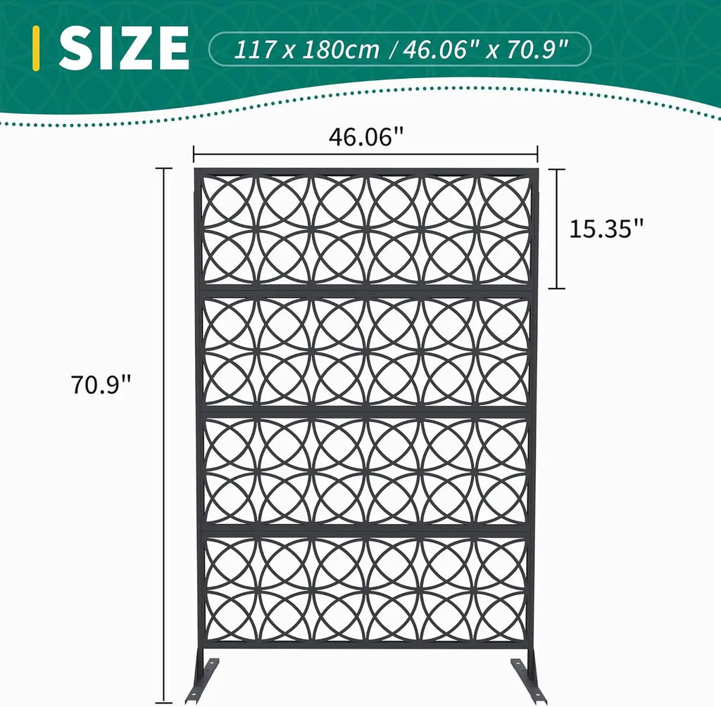 Decorative Wrought Privacy Screen –