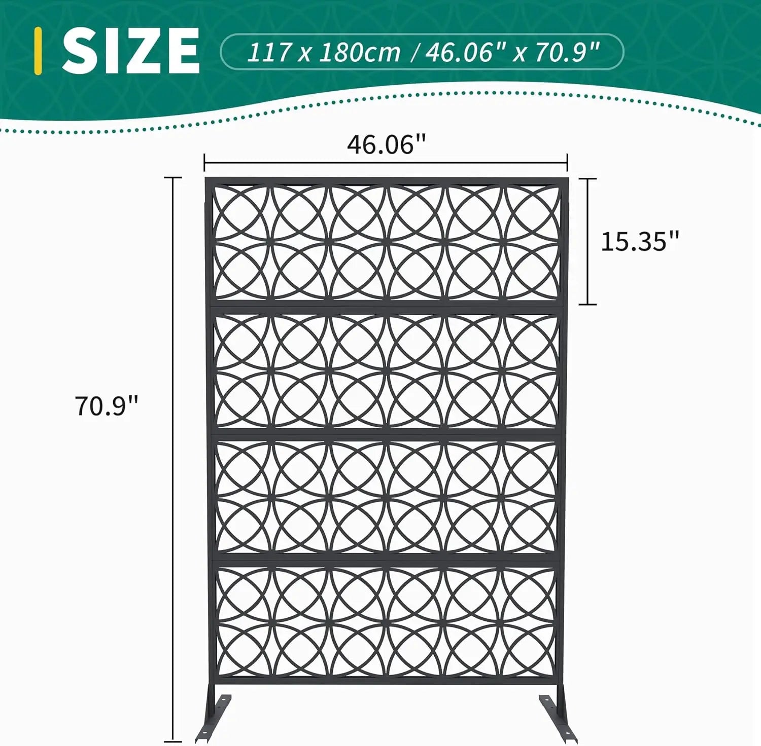 Decorative Wrought Privacy Screen –