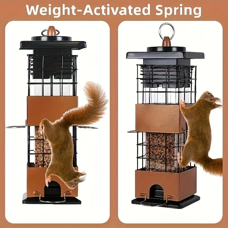 Outdoor Squirrel Proof Hanging Bird Feeder