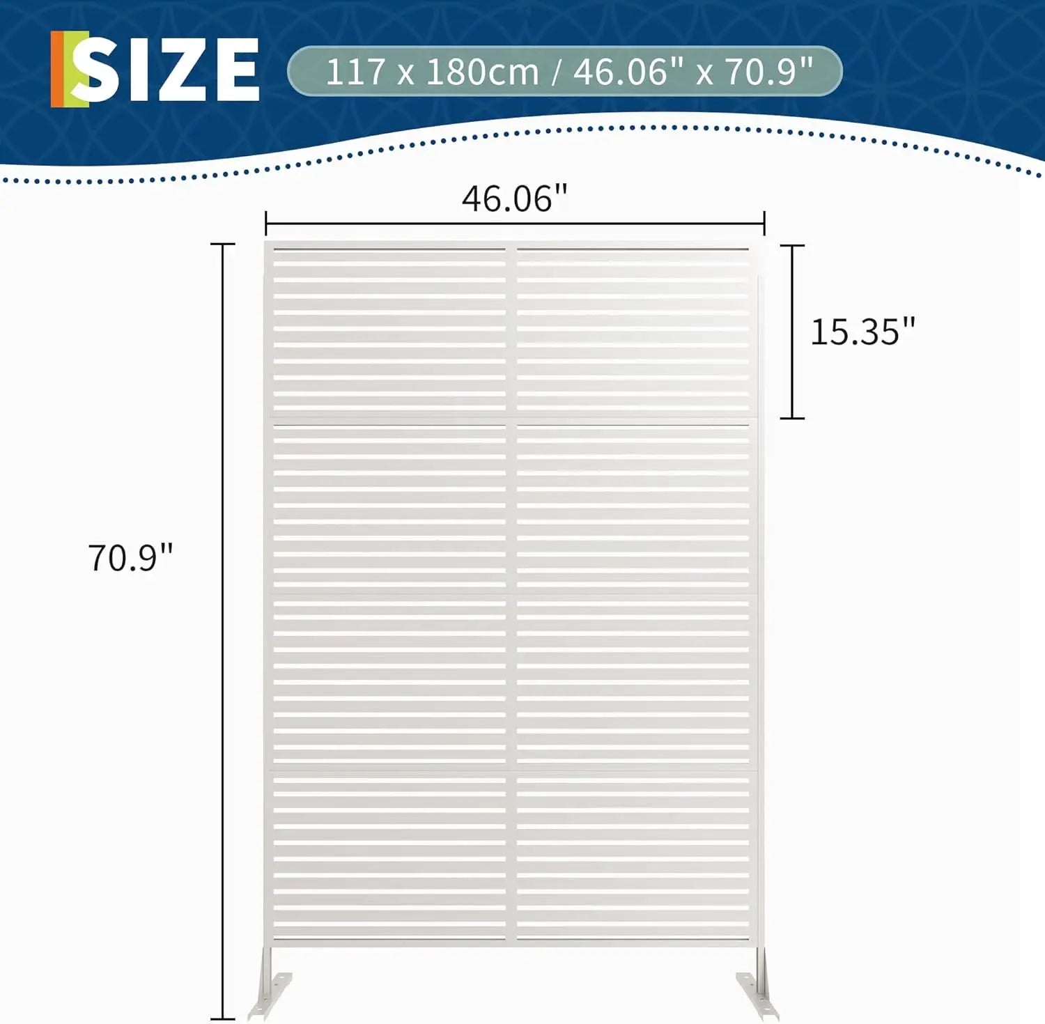 Decorative Wrought Privacy Screen –