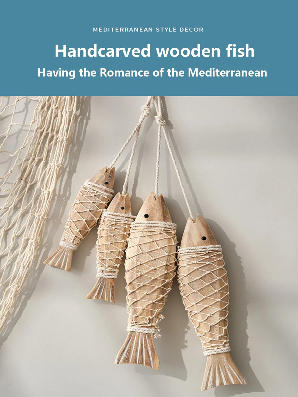 Mediterranean Woodfish wall hanging