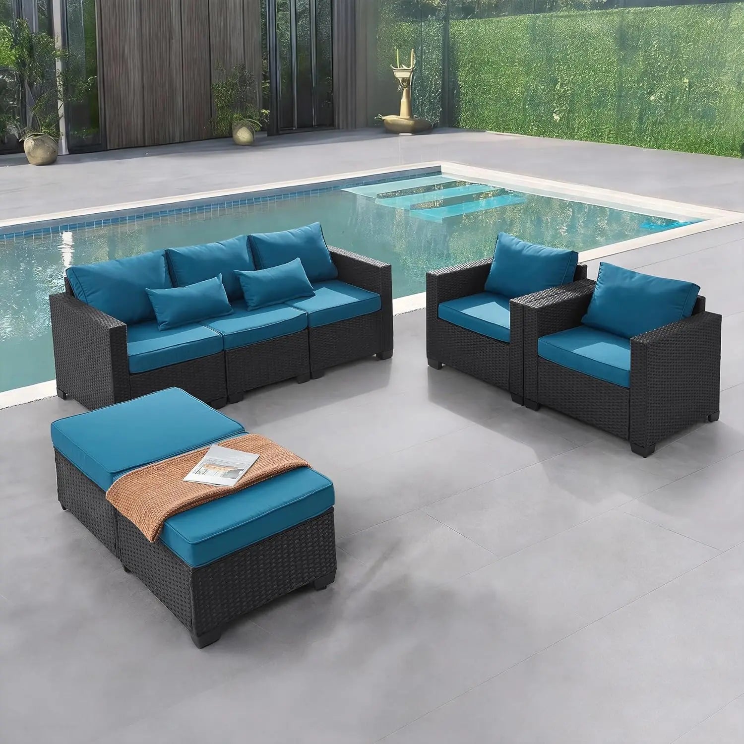 5 Pieces Outdoor Patio Furniture Sets