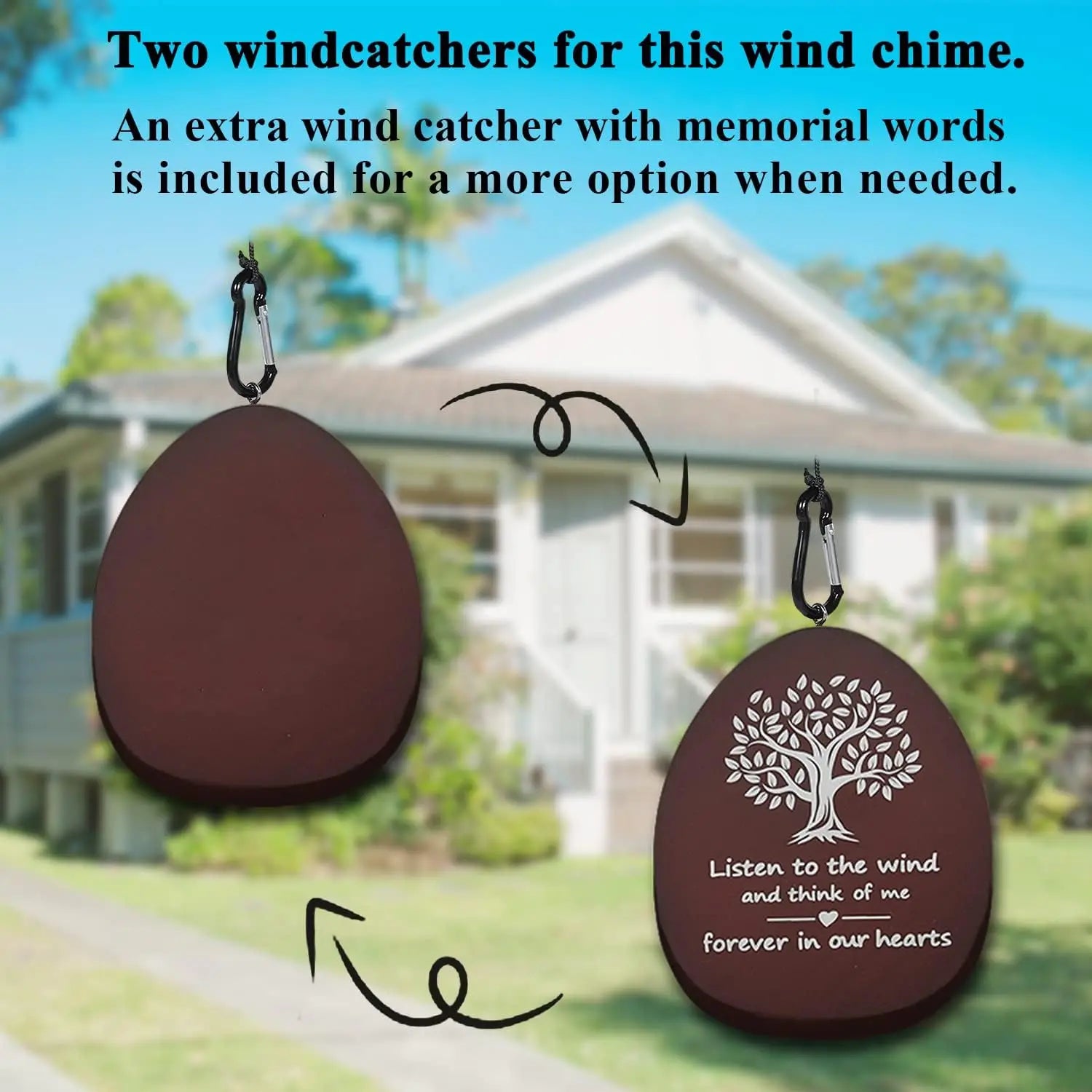 Deep Tone Memorial Wind Chime for Garden