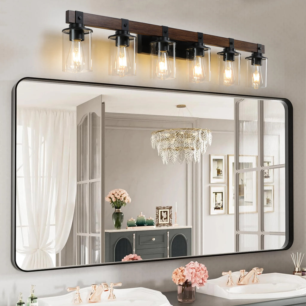 6-Lights Farmhouse Vanity Light Fixture