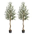 2Pcs Artificial Olive Tree/ 6ft,