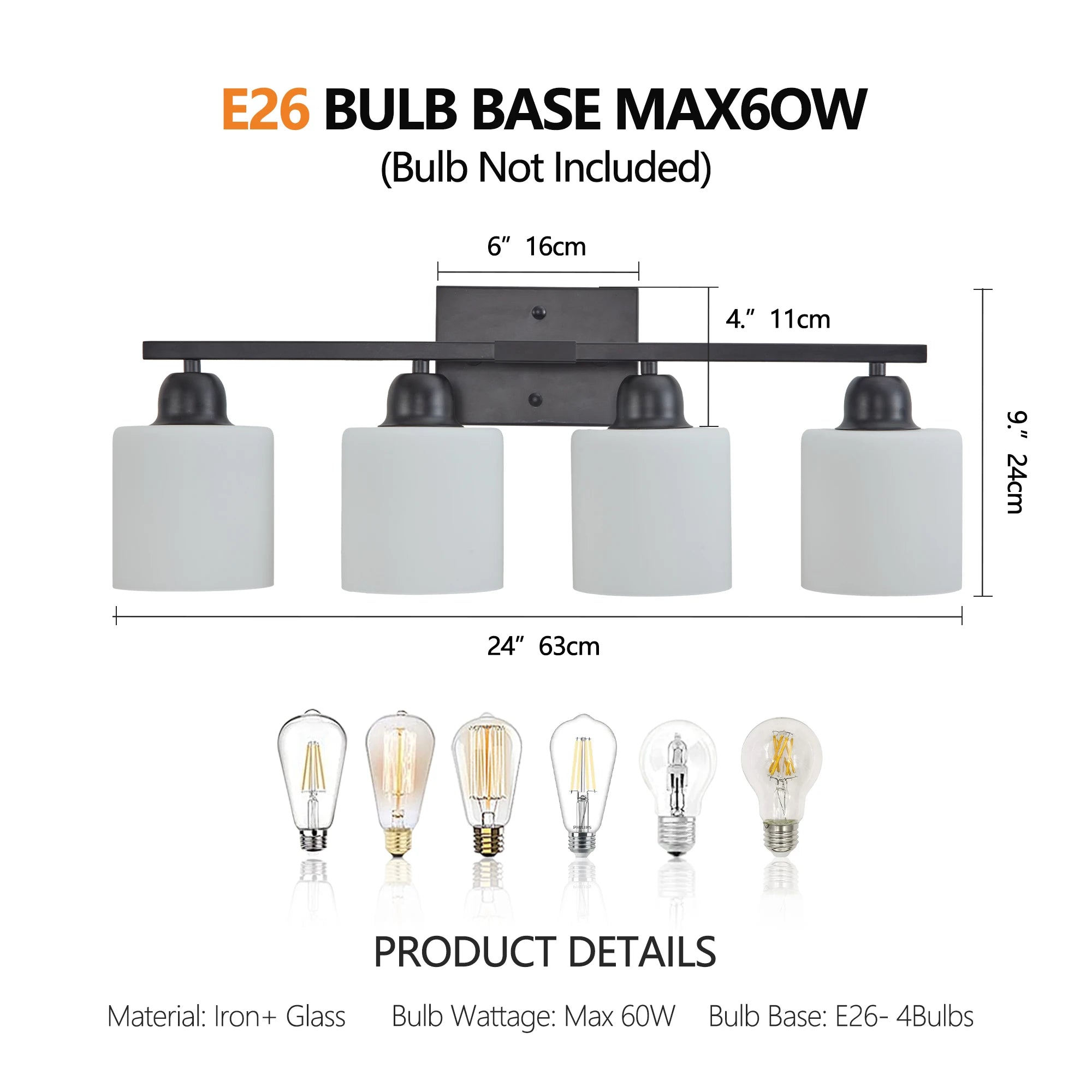 4-Light Bathroom Light Fixture