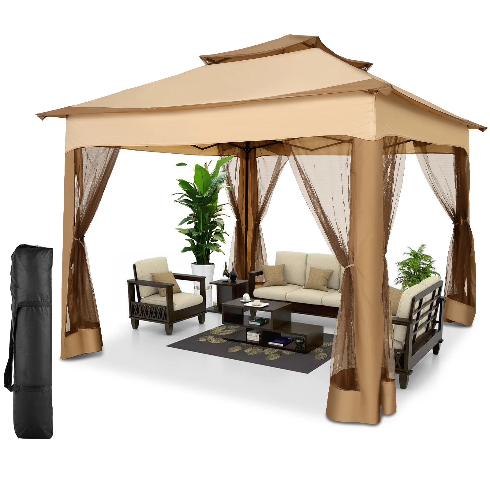 Pop Up Gazebo Canopy Tent with Mosquito Netting