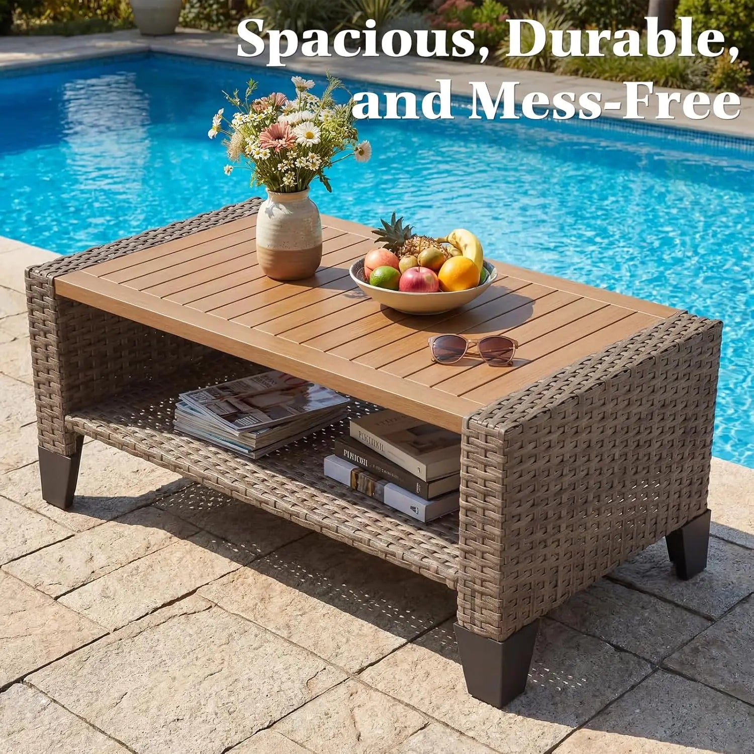 7 Piece Wicker Patio  Set