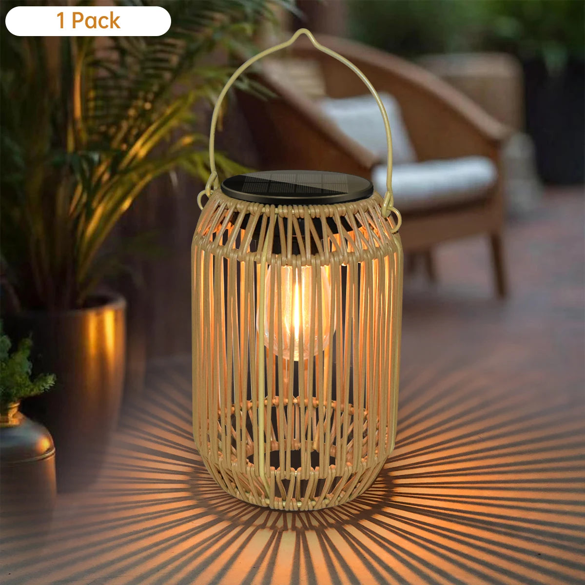 Waterproof Outdoor Solar Lantern  For The Patio