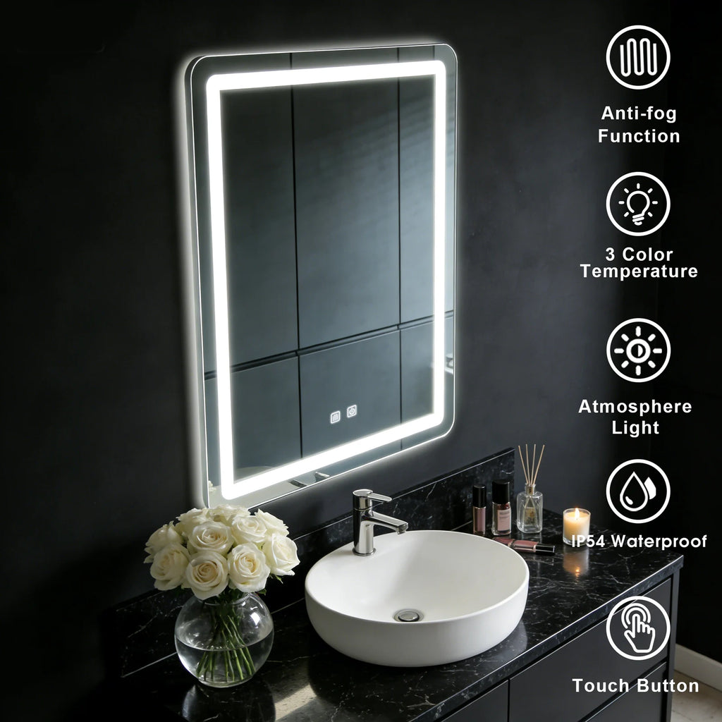 LED Bathroom Mirror Vanity Mirrors with Back lit Lights