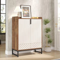 White  5-Tier Shoe Cabinets with Doors