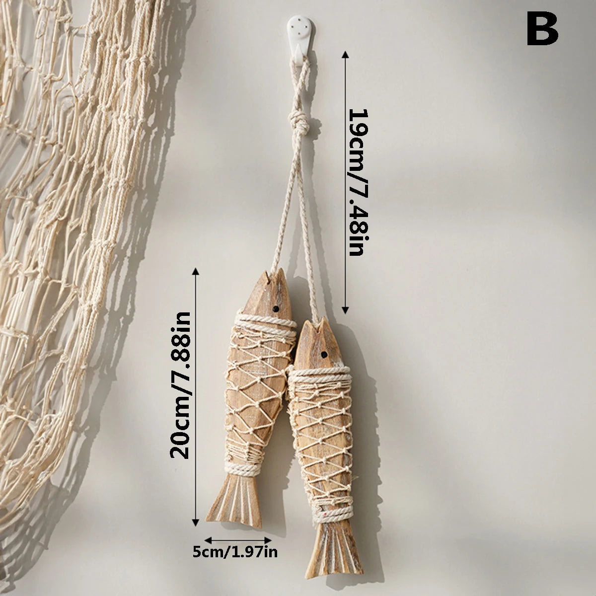 Mediterranean Woodfish wall hanging